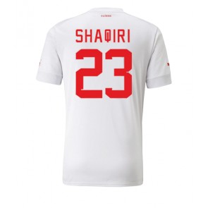 Schweiz Xherdan Shaqiri #23 Replika Udebanetrøje VM 2022 Kortærmet
